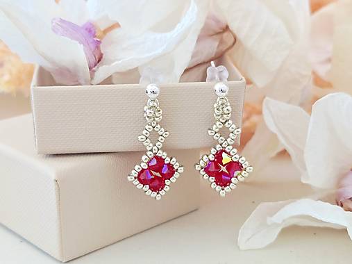 Náušnice Swarovski Crystals visiace