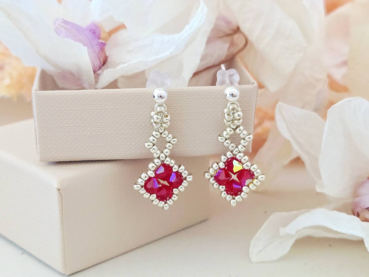 Náušnice Swarovski Crystals visiace