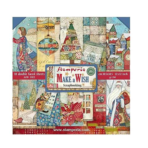 Papier - Stamperia Scrapbook papier Make a Wish 12 x 12 - 18508757_