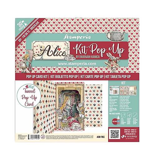 Papier - Pop-Up Card Alice – Stamperia SBPOP04 - 18509699_