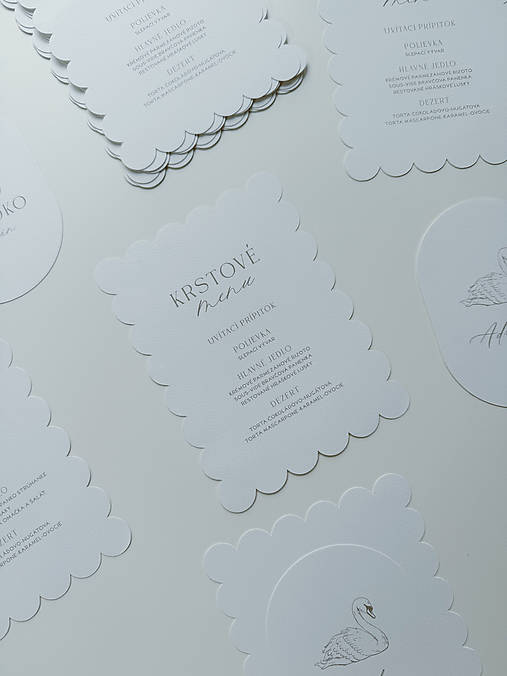 Papiernictvo - Menu na krst vlnky - 18511450_