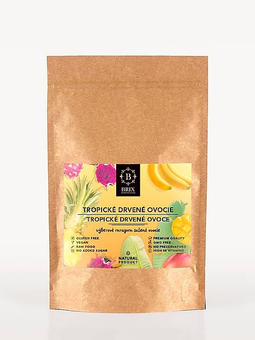 Tropické drvené ovocie – mix 8 druhov (130 g)