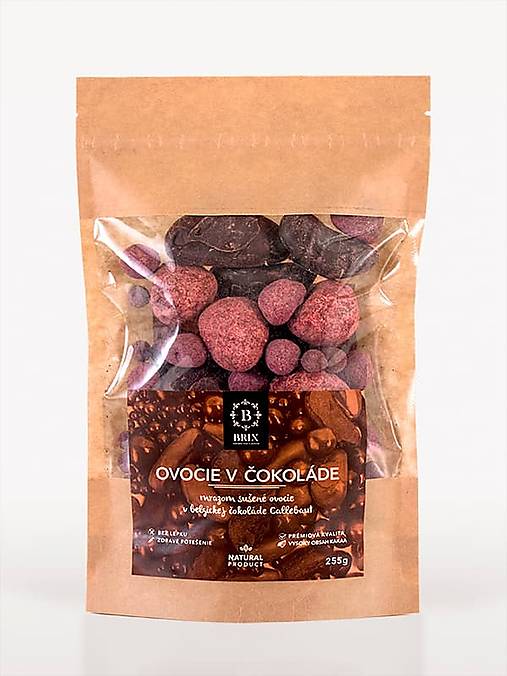 Mrazom sušené ovocie v horkej čokoláde (255 g)