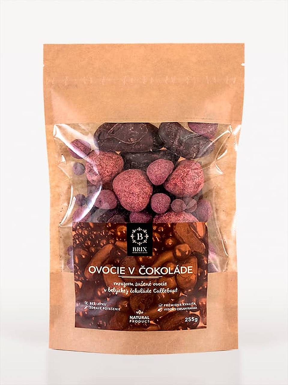 Mrazom sušené ovocie v horkej čokoláde (255 g)