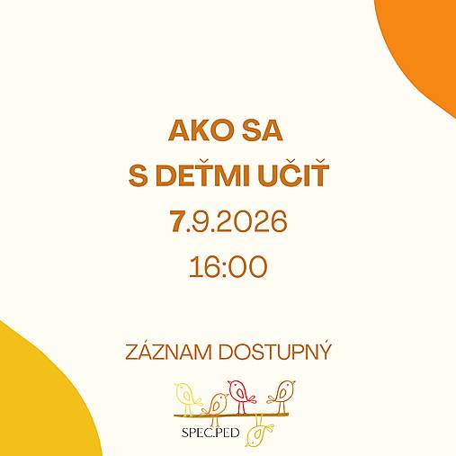 Ako sa s deťmi učiť - webinár