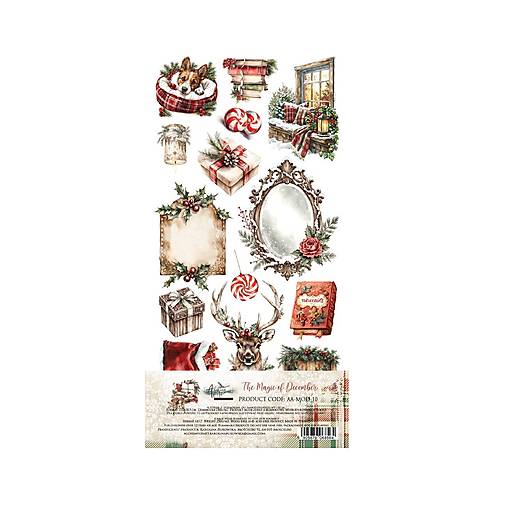 Papier - Scrapbook papier na vystrihovanie - The Magic of December -  Alchemy of Art - 6 x 12 - / AA-MOD-10/ - 18514044_