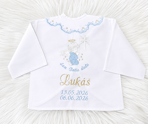 Detské oblečenie - krst-košieľka - 18516991_