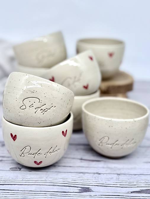 Love - pohárik cappuccino Si dosť (180ml, bez uška)