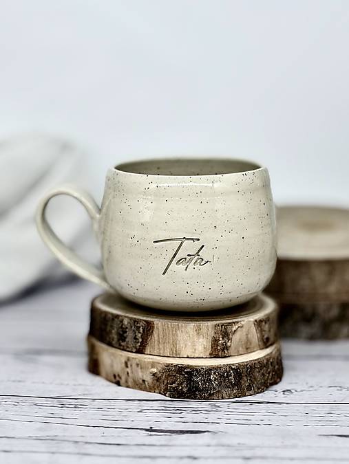 Simple - šálka latte elegán tata limited (330ml, s uškom)