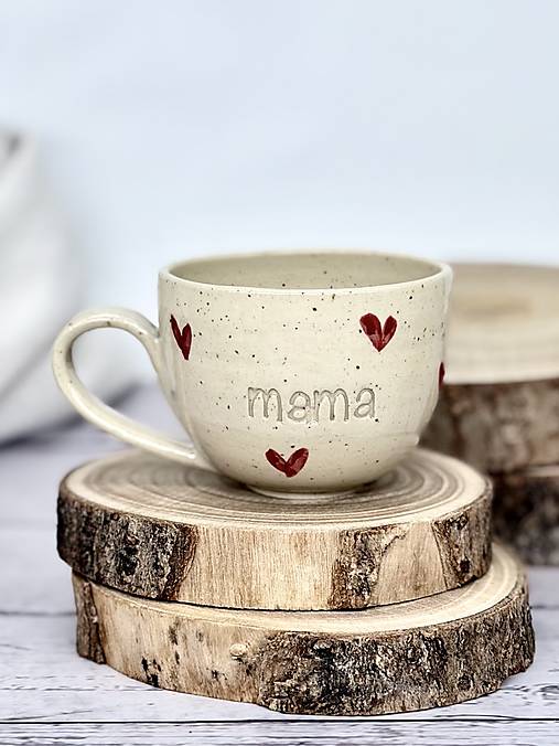 Dotty Love - šálka espresso mama (100ml, s uškom)