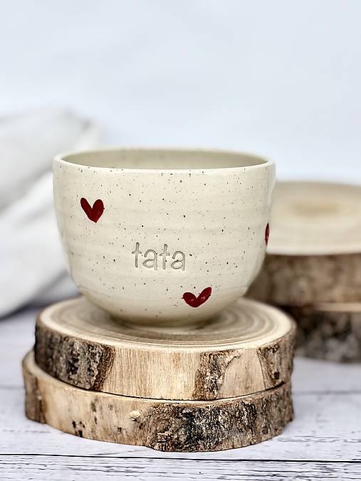 Dotty Love - pohárik cappuccino tata (200ml, bez uška)