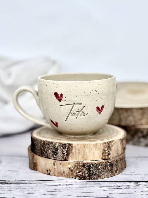 Dotty Love - šálka cappuccino tata limited (200ml, s uškom)
