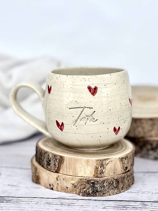 Dotty Love - šálka latte elegán tata limited (330ml, s uškom)
