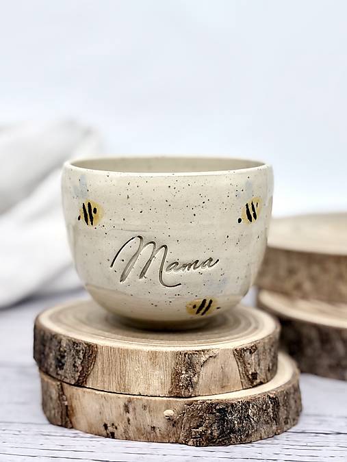 Dotty Bee - pohárik cappuccino mama limited (180ml, bez uška)