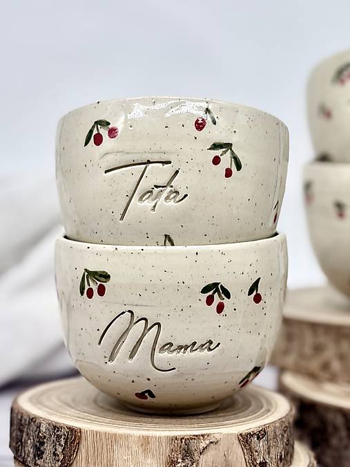 Čerešne - pohárik cappuccino mama limited (bez uška, 180ml)