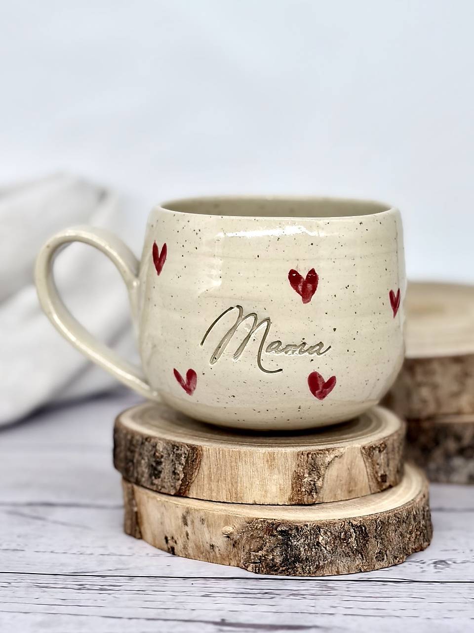 Dotty Love - šálka latte elegán mama limited (330ml, s uškom)