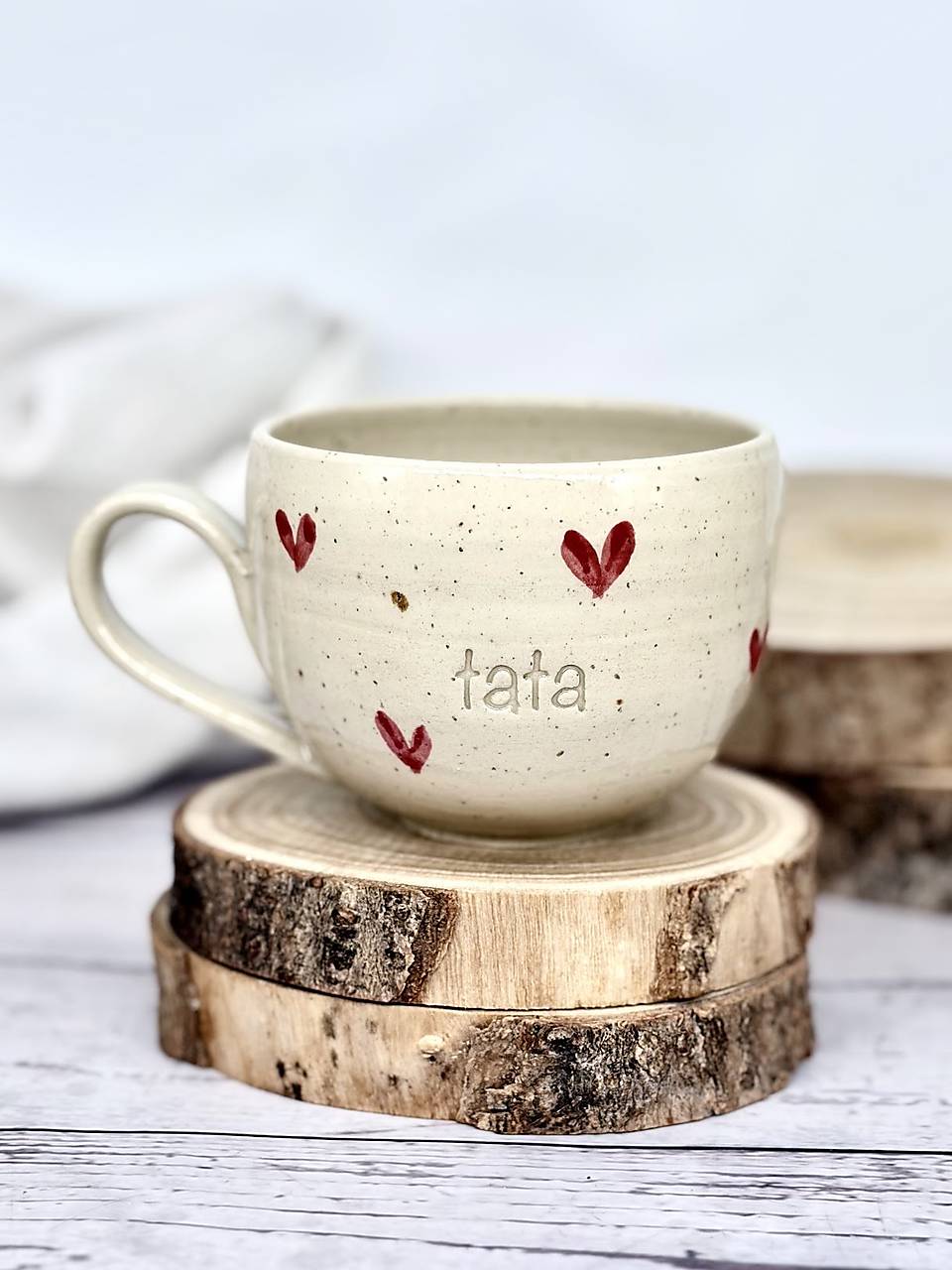 Dotty Love - šálka cappuccino tata (180ml, s uškom)