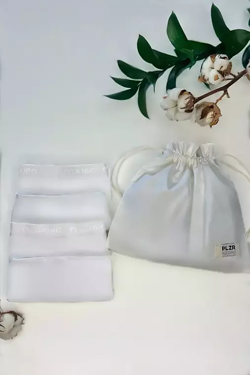 Spodná bielizeň - 4 PACK nohavičky WHITE - 18523181_