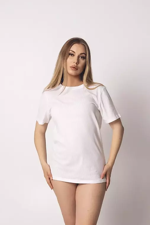 Topy, tričká, tielka - Tričko s prúžkom z organickej bavlny UNISEX okrúhly výstrih - 18523206_