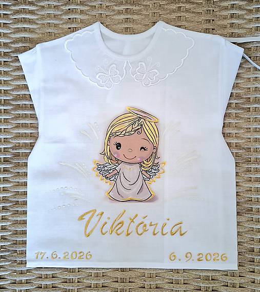 Detské oblečenie - Košieľka na krst - 18523402_