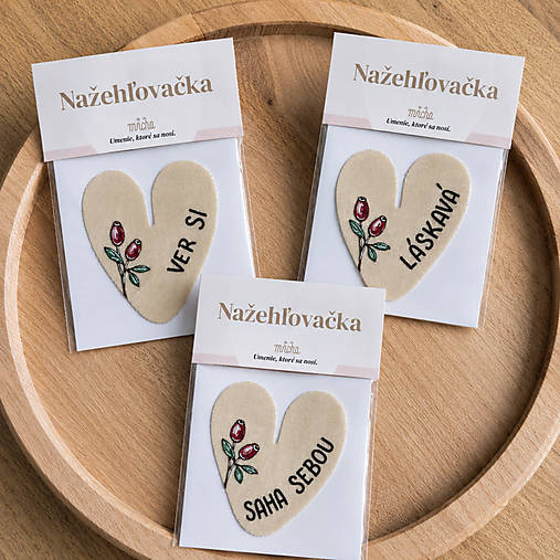 Ručne maľované nažehľovačky - SRDCIA