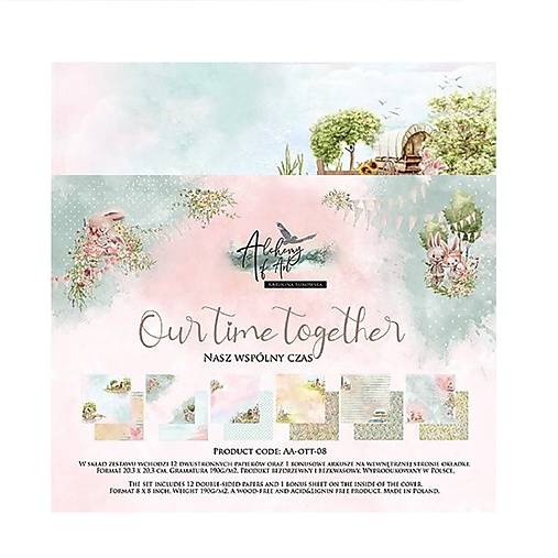 Scrapbook papier Our Time Together Alchemy of Art  8x8