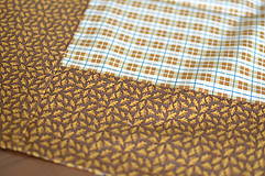 Úžitkový textil - Jesenný obrus hnedý štóla alebo štvorec - 18524817_