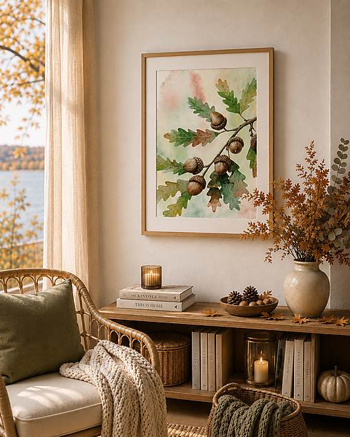 Obrazy - Art Print - Pod korunou dubu - 18525641_