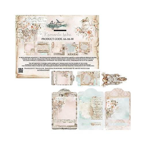 Scrapbook papier Romantic Boho Alchemy of Art  8x8