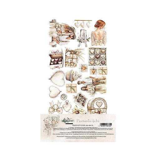 Papier - Scrapbook papier na vystrihovanie - Romantic Boho -  Alchemy of Art - 6 x 12 - / AA-RB-10/ - 18529337_