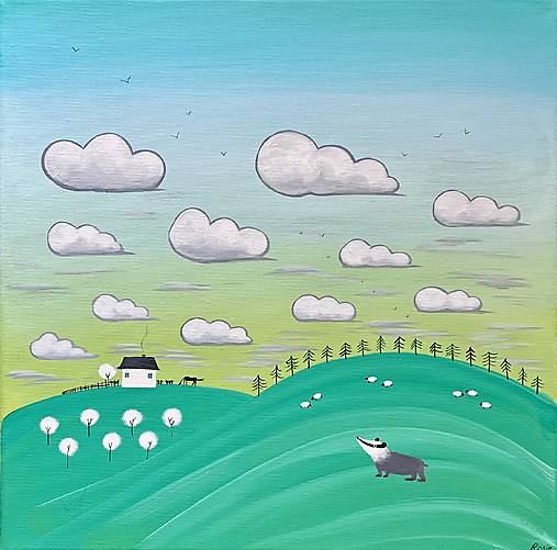 Jazvec, Giclée art print 30x36