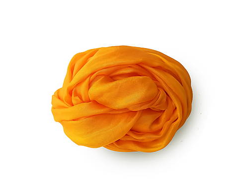 Šály a nákrčníky - "orange"  hodvábny šál skladom - 18529867_