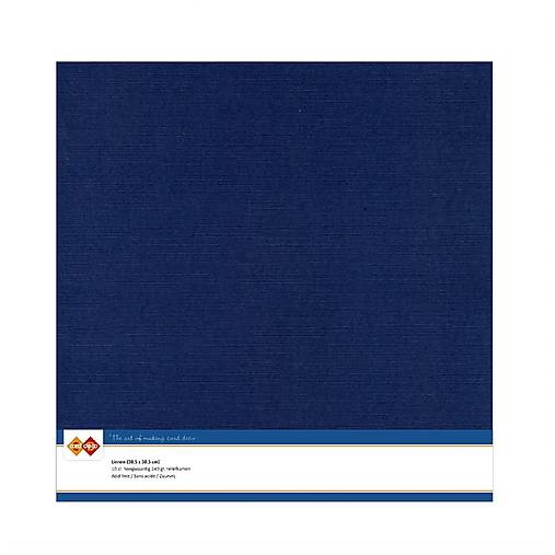Jednofarebný textúrovaný kartón Dark Blue LKK-SC30  12x12