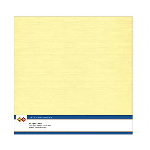 Jednofarebný textúrovaný kartón Light Yellow LKK-SC03  12x12