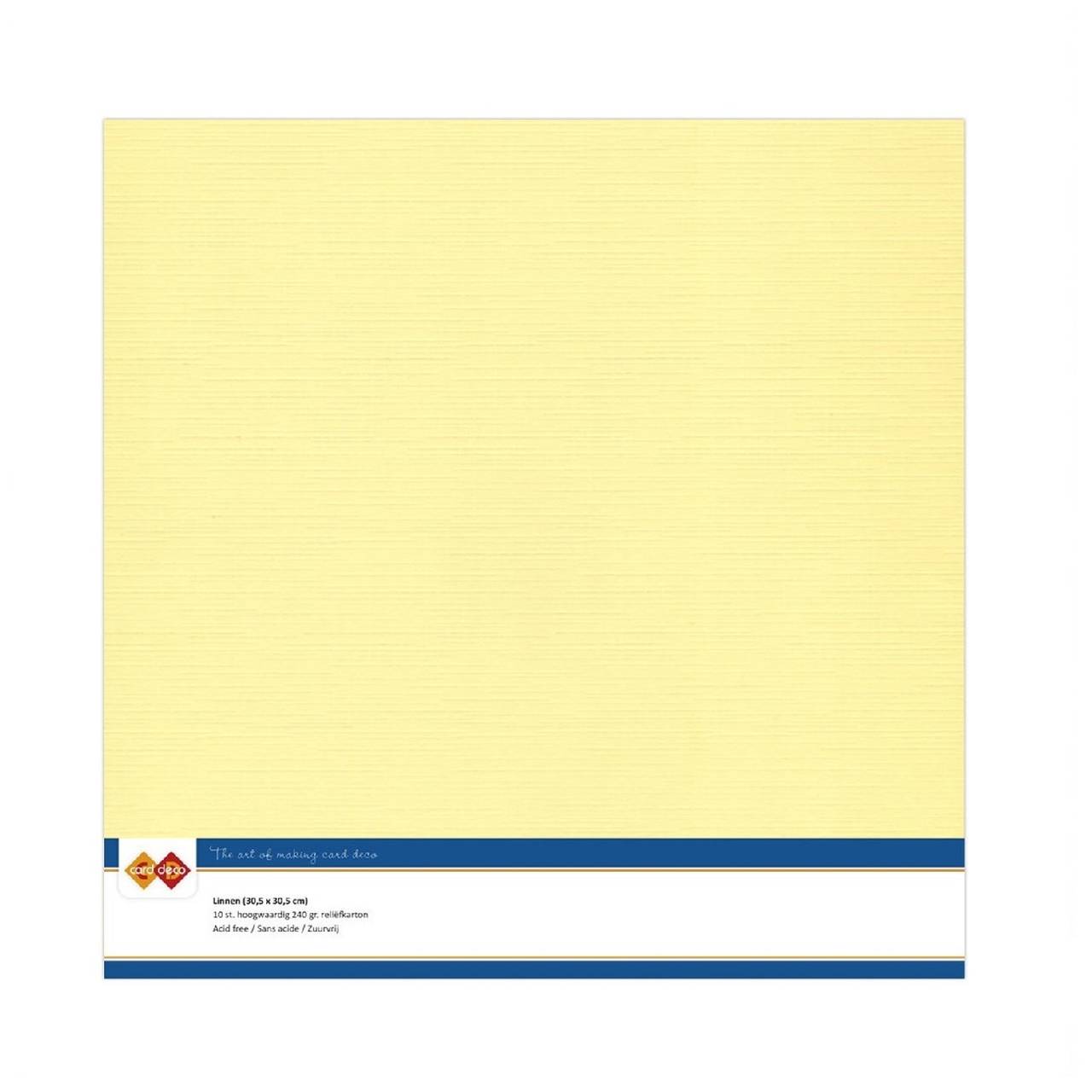 Jednofarebný textúrovaný kartón Light Yellow LKK-SC03  12x12