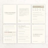 Papiernictvo - 7-dňový reset journal PDF na stiahnutie | Wellness diár na sebapoznanie, hranice a psychickú pohodu | Digitálny produkt - 18533034_