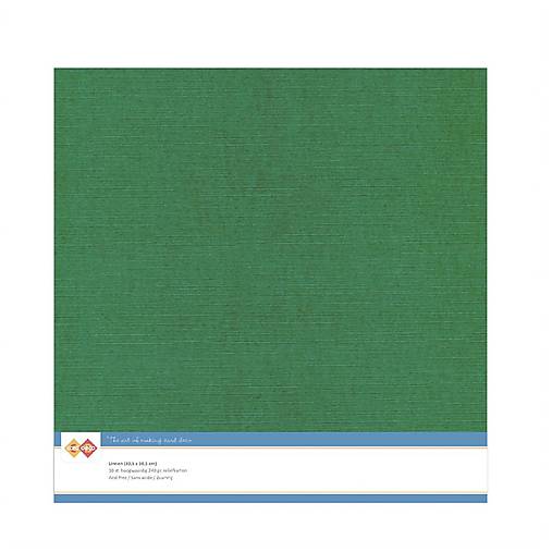 Jednofarebný textúrovaný kartón Christmas Green LKK-SC23  12x12