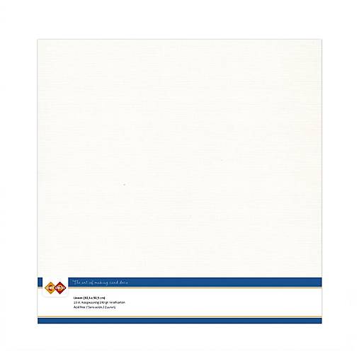 Jednofarebný textúrovaný kartón Off White LKK-SC32  12x12