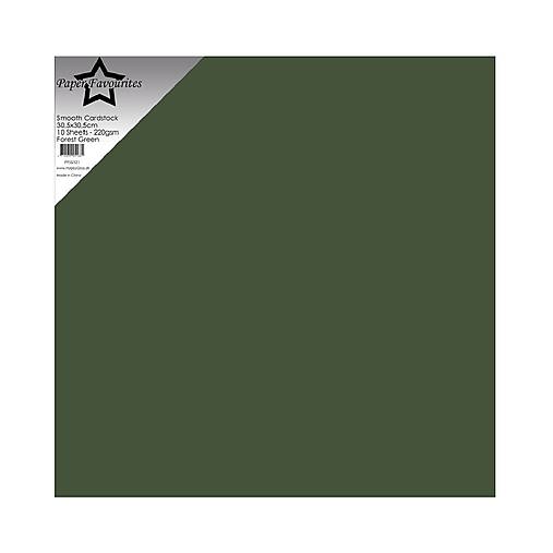 Jednofarebný kartón Forest Green PFSS521  12x12