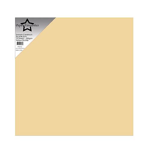 Jednofarebný kartón Yellow Orchre PFSS510  12x12