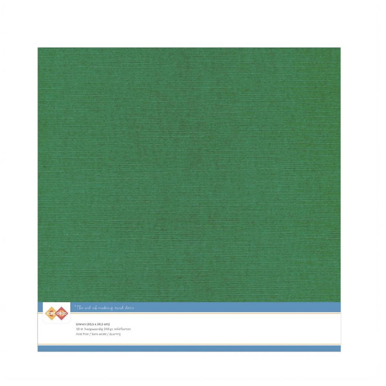 Jednofarebný textúrovaný kartón Christmas Green LKK-SC23  12x12