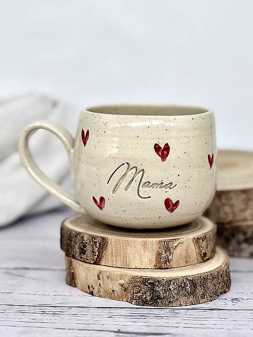 Dotty Love - šálka na čaj mama limited (400ml, s uškom)