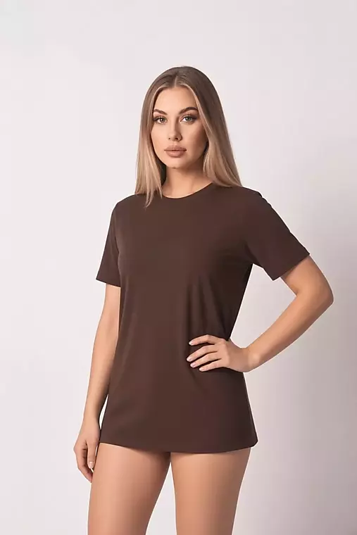 Topy, tričká, tielka - Tričko z organickej bavlny UNISEX CHOCOLATE - 18536359_