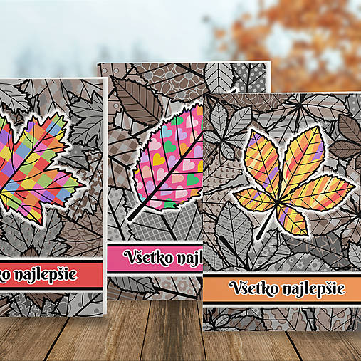 Papiernictvo - Výnimočne na jeseň - pohľadnica - 18536642_
