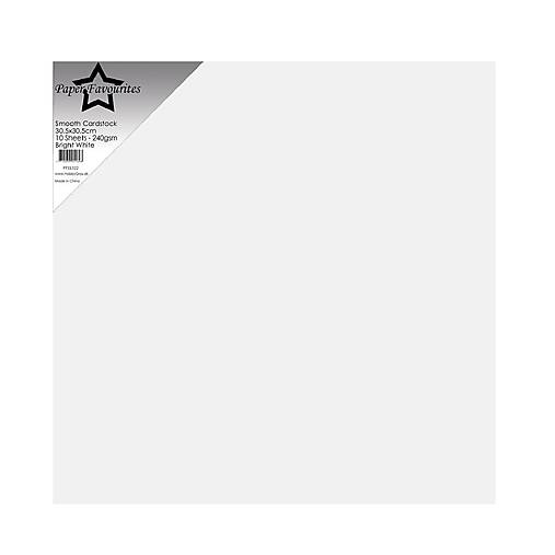 Jednofarebný kartón Bright White PFSS522  12x12