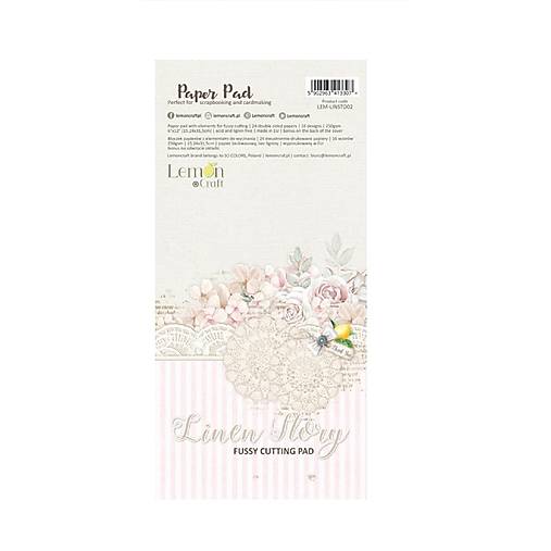 Scrapbook papier na vystrihovanie - Linen Story  -  Lemoncraft - 6x12