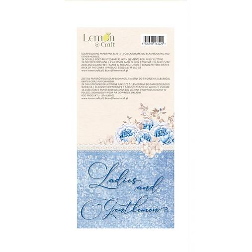 Scrapbook papier na vystrihovanie - Ladies and gentlemen -  Lemoncraft - 6x12