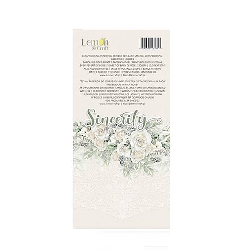 Scrapbook papier na vystrihovanie - Sincerity -  Lemoncraft - 6x12
