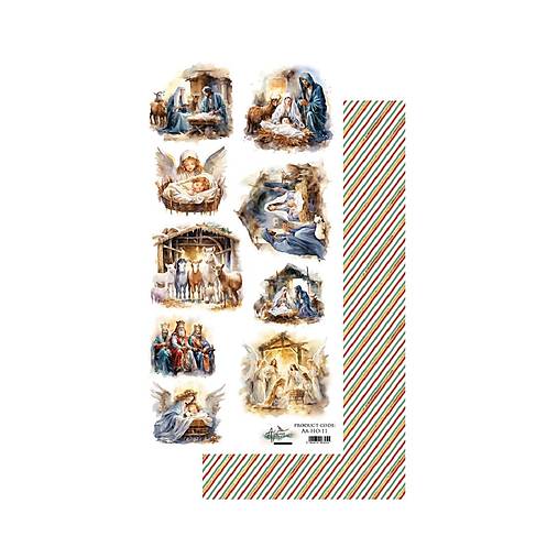 Scrapbook papier na vystrihovanie - Ho Ho Ho -  Alchemy of Art - 6 x 12 - / AA-HO-11/