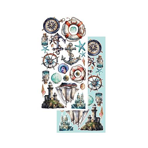 Scrapbook papier na vystrihovanie - Underwater world -  Alchemy of Art - 6 x 12 - / AA-UV-10/